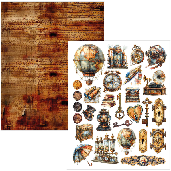 Ciao Bella, Past Time A4 Maxi Mixed Media Book