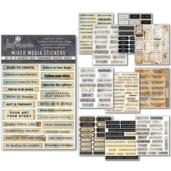 Ciao Bella, Little Words Mixed Media Stickers
