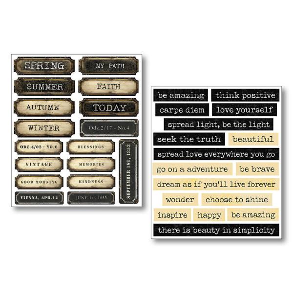 Ciao Bella, Little Words Mixed Media Stickers