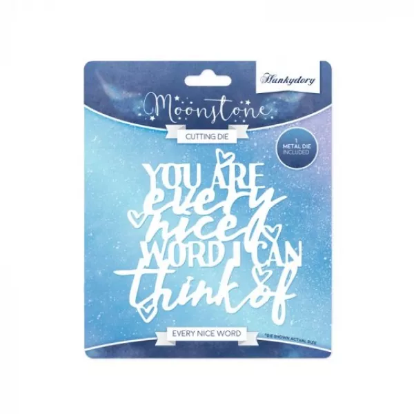 Moonstone Sentiment Die - Every Nice Word, Hunkydory