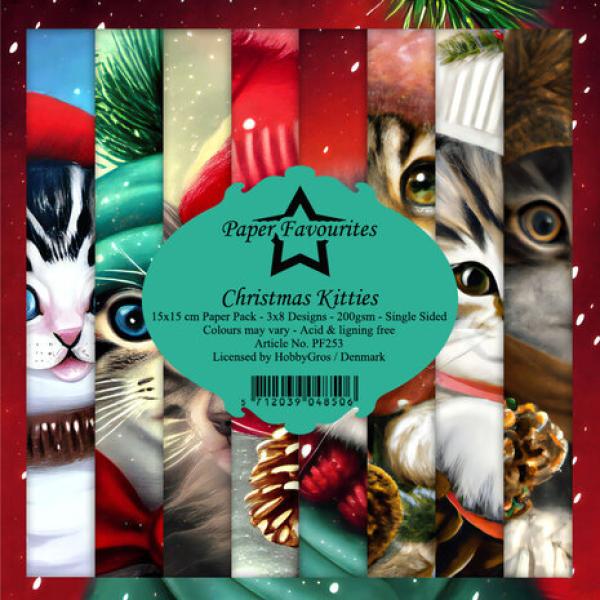 Paper Favourites, Christmas Kitties 6x6 Inch Paper Pack