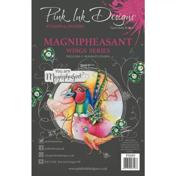 Pink Ink • Clear stamp set Magnipheasant