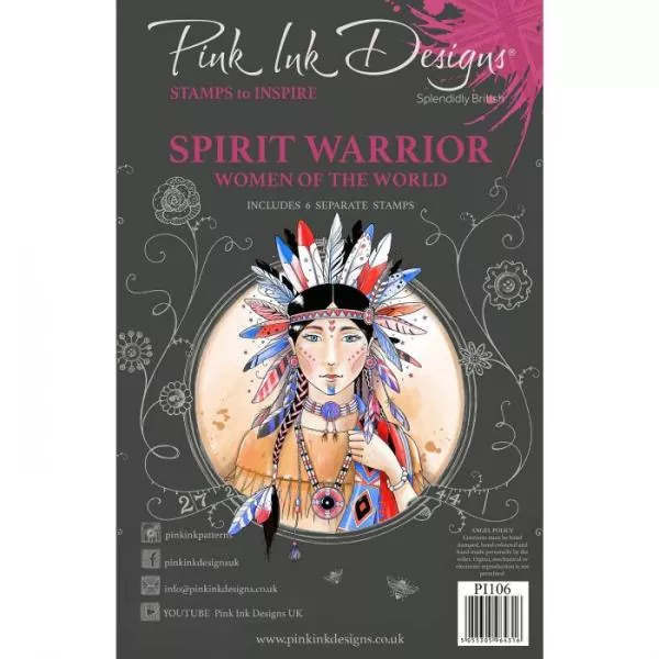 Pink Ink Designs • Clear stamp set Spirit warrior