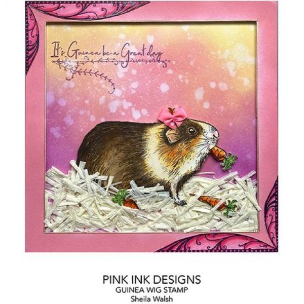 Pink Ink Designs, Guinea Wig A5 Clear Stamp