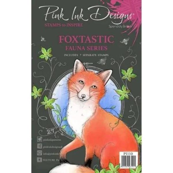 Pink Ink Designs, Foxtastic A5 Clear Stamp