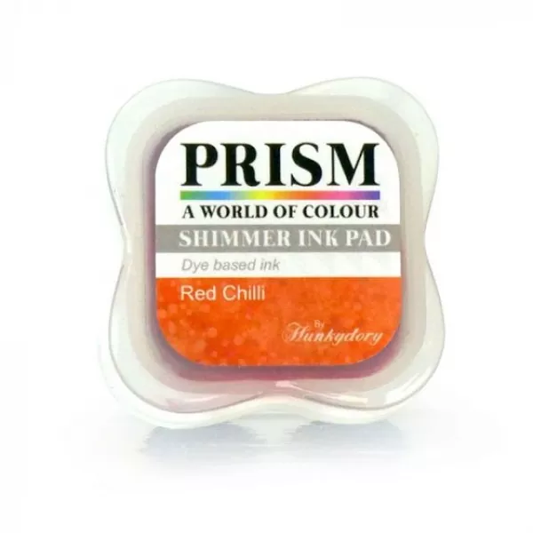 Hunkydory Shimmer Prism Ink Pads - Red Chilli