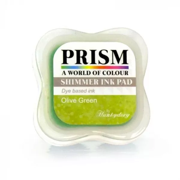 Hunkydory Shimmer Prism Ink Pads - Olive Green