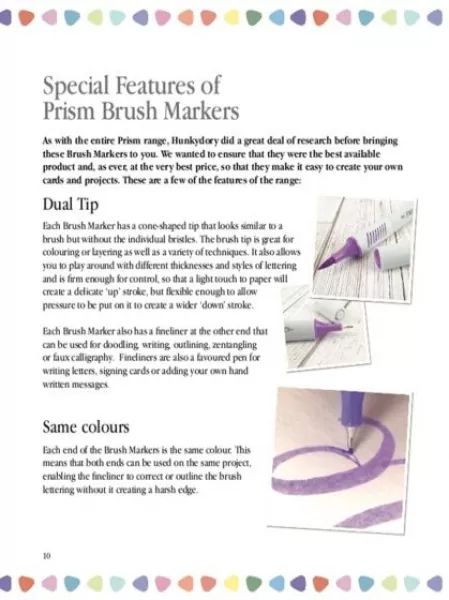 Prism Crafting Handbook Volume 6 - Brush Markers, Hunkydory