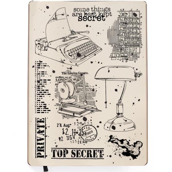 Ciao Bella, Clear Stamp Set 6"x8" Top Secret