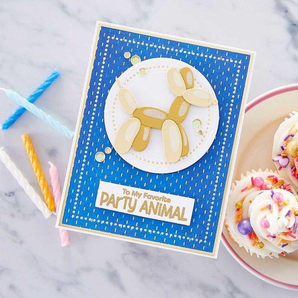 Spellbinders, Balloon Party Animal Etched Dies