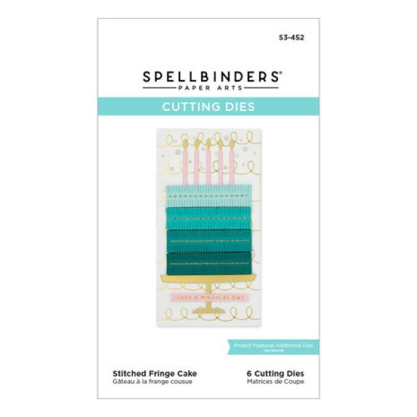 Spellbinders, Stitched Fringe Cake Etched Dies