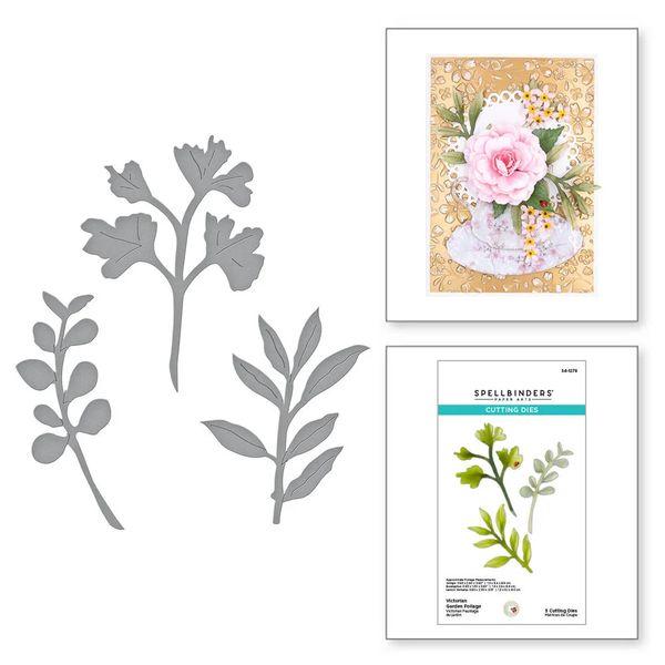 Spellbinders, Victorian Garden Foliage Etched Dies