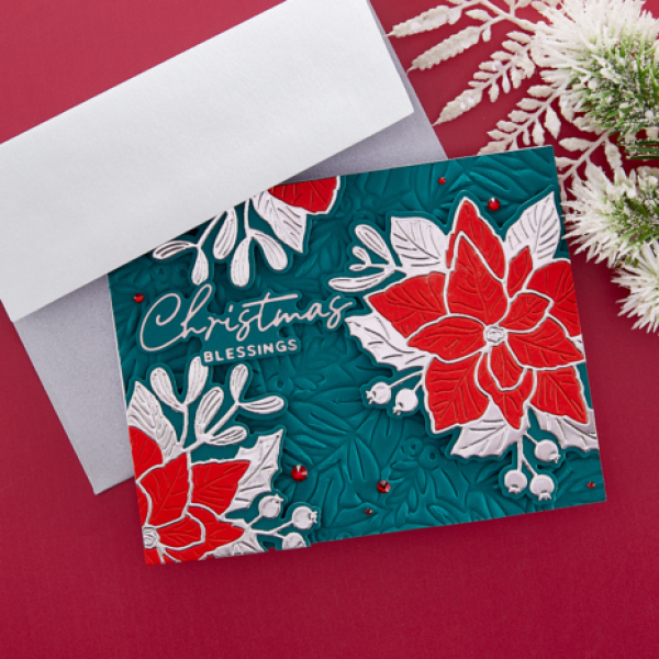 Spellbinders, Poinsettia Bloom Etched Dies