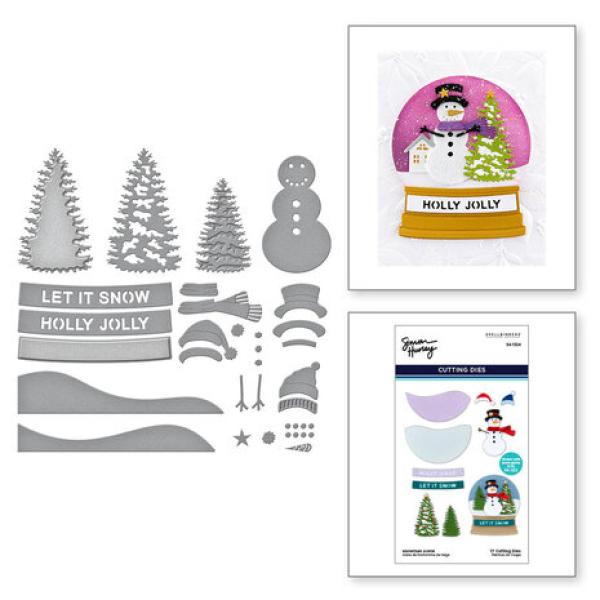 Spellbinders, Snowman Scene Etched Dies