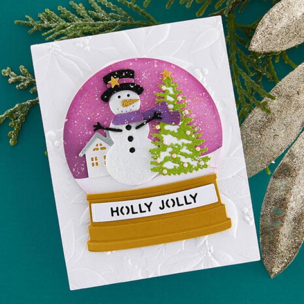 Spellbinders, Snowman Scene Etched Dies
