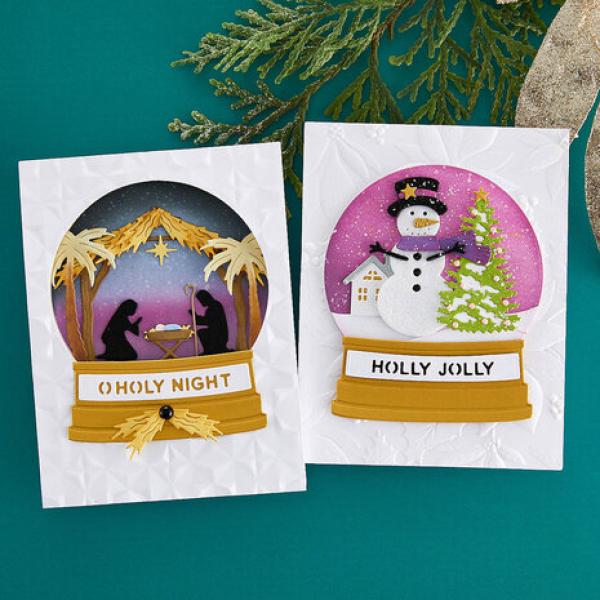 Spellbinders, Snowman Scene Etched Dies