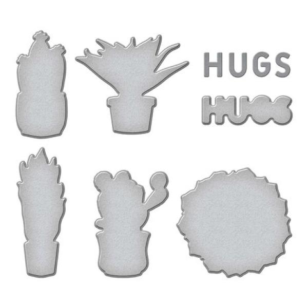 Spellbinders, Simon Hurley Succulents Etched Dies
