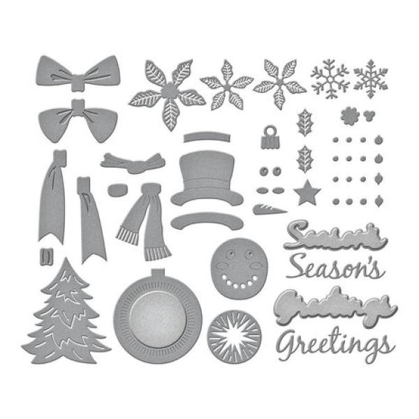 Spellbinders, Christmas Wreath Add-Ons Etched Dies
