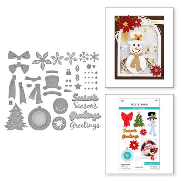 Spellbinders, Christmas Wreath Add-Ons Etched Dies