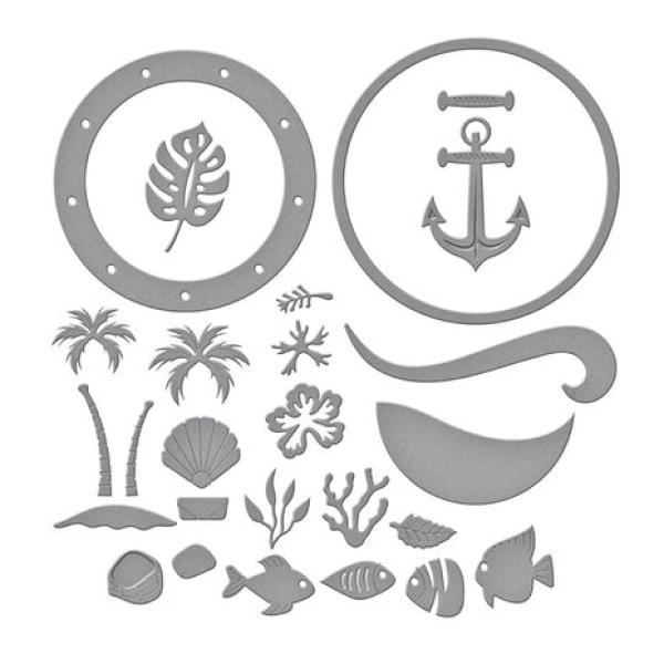 Spellbinders, Coastal Escape View Etched Dies