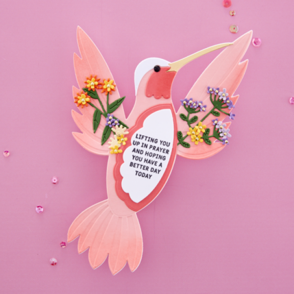Spellbinders, Hummingbird Card Creator Etched Dies, SONDERPREIS