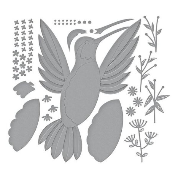 Spellbinders, Hummingbird Card Creator Etched Dies, SONDERPREIS