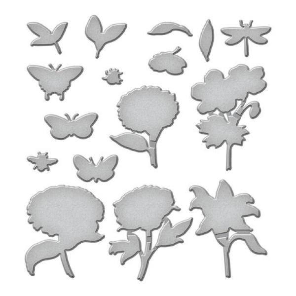 Spellbinders, Simon Hurley Beautiful Blooms Etched Dies