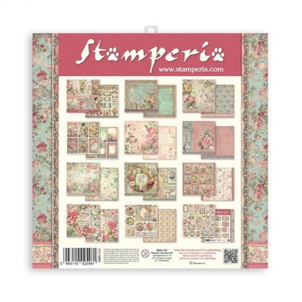 Stamperia, Rose Parfum 12x12 Inch Paper Pack
