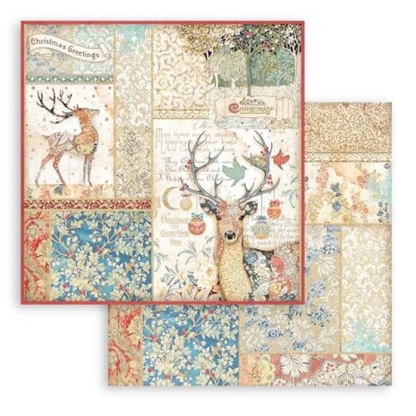 Stamperia, Christmas Greetings 12x12 Inch Paper Pack