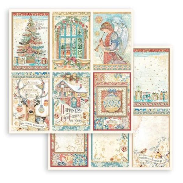 Stamperia, Christmas Greetings 12x12 Inch Paper Pack