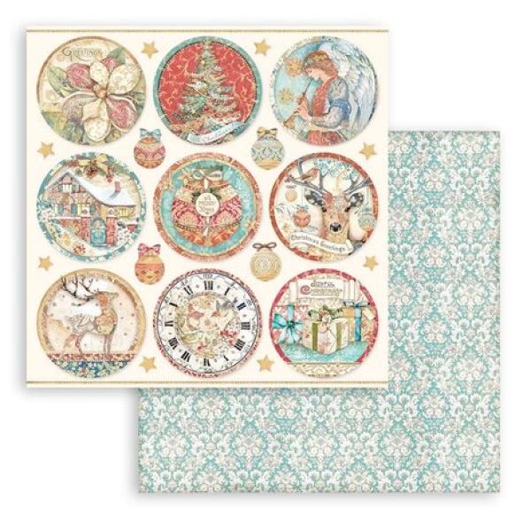 Stamperia, Christmas Greetings 12x12 Inch Paper Pack