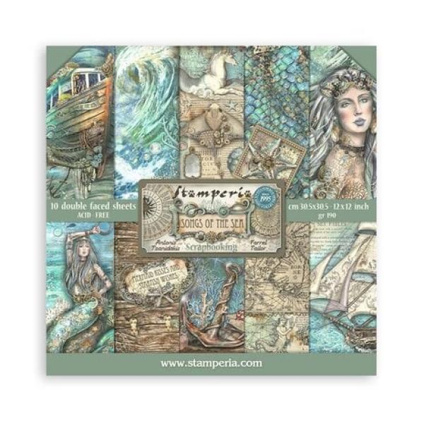 Stamperia, Songs of the Sea 12x12 Inch Paper Pack