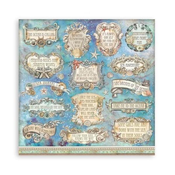 Stamperia, Songs of the Sea 12x12 Inch Paper Pack