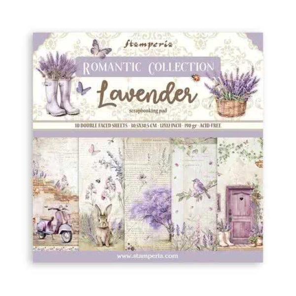 Stamperia, Lavender Scrapbook Block