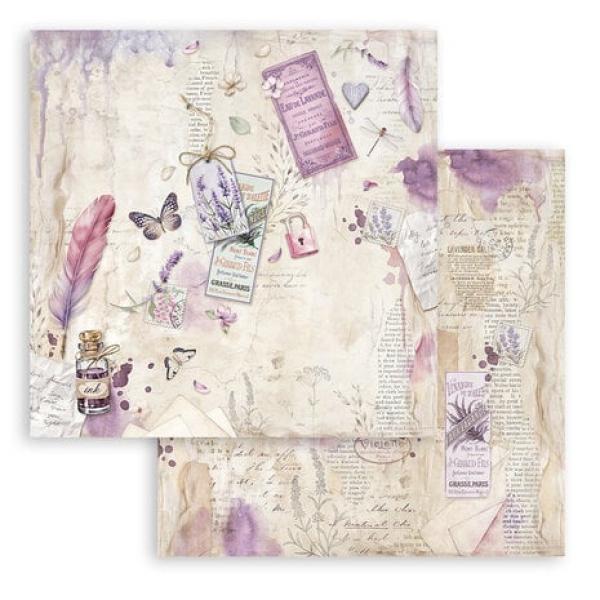 Stamperia, Lavender Scrapbook Block