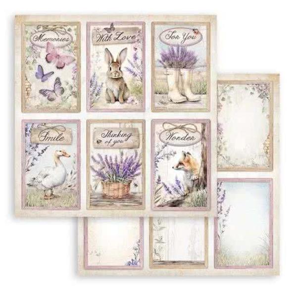 Stamperia, Lavender Scrapbook Block