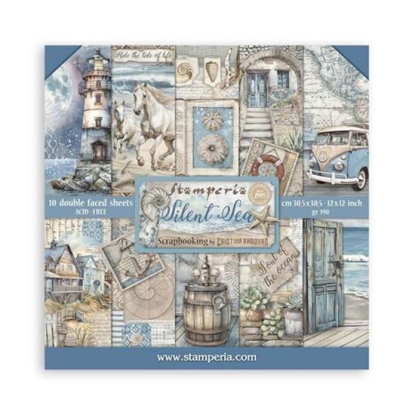 Stamperia, Silent Sea 12x12 Inch Paper Pack