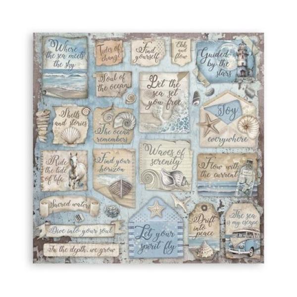 Stamperia, Silent Sea 12x12 Inch Paper Pack