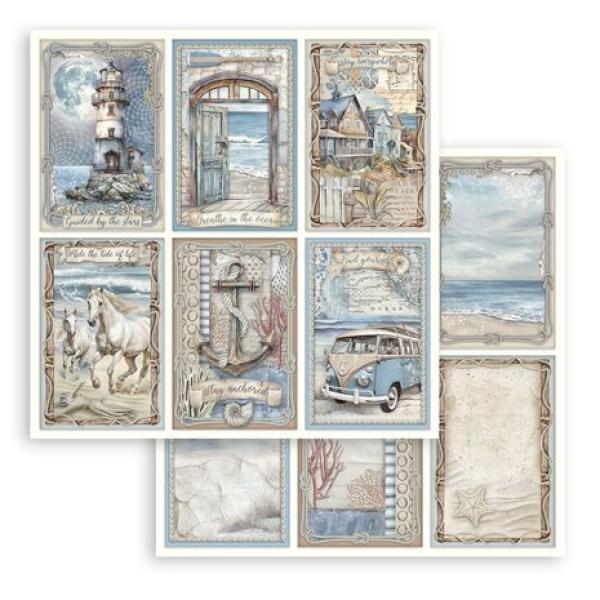 Stamperia, Silent Sea 12x12 Inch Paper Pack