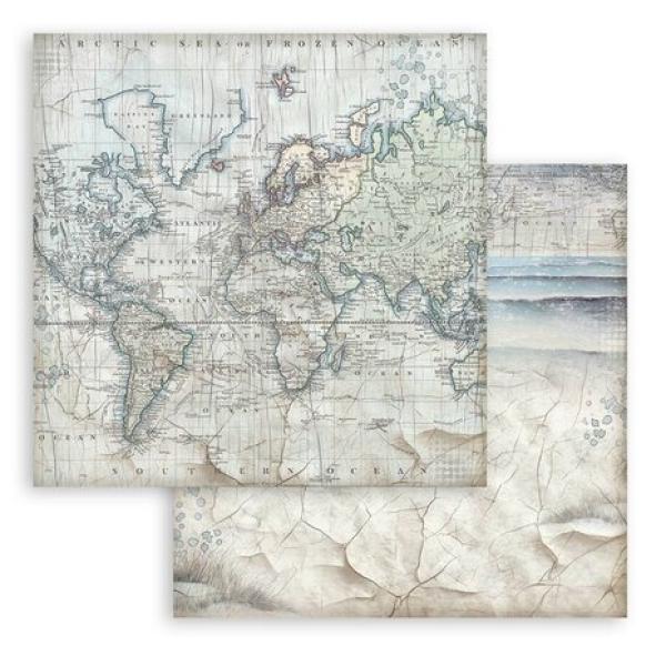 Stamperia, Silent Sea Maxi Background Selection Paper Pack