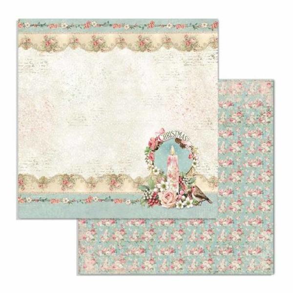 Stamperia, Scrapbook Pink Christmas 12x12 Inch Paper Pack
