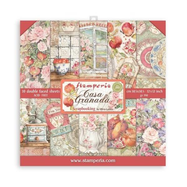 Stamperia, Casa Granada 12x12 Inch Paper Pack