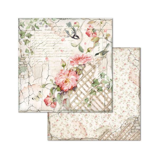 Stamperia, House of Roses 8x8 Inch Paper Pack