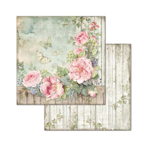 Stamperia, House of Roses 8x8 Inch Paper Pack