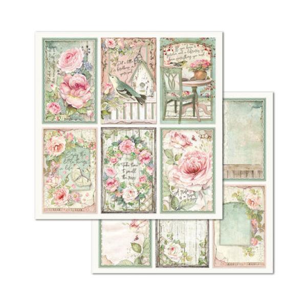 Stamperia, House of Roses 8x8 Inch Paper Pack