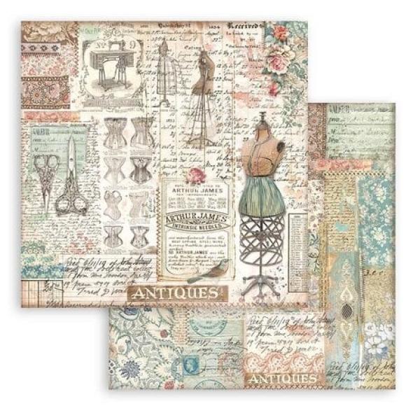 Stamperia, Brocante Antiques 8x8 Inch Paper Pack