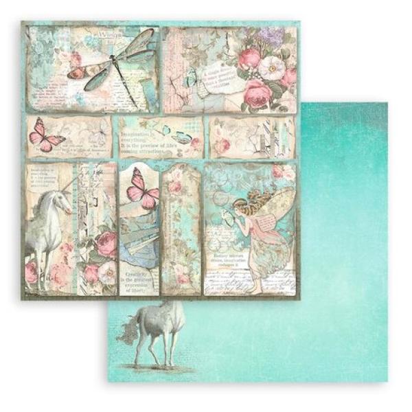 Stamperia, Wonderland 8x8 Inch Paper Pack
