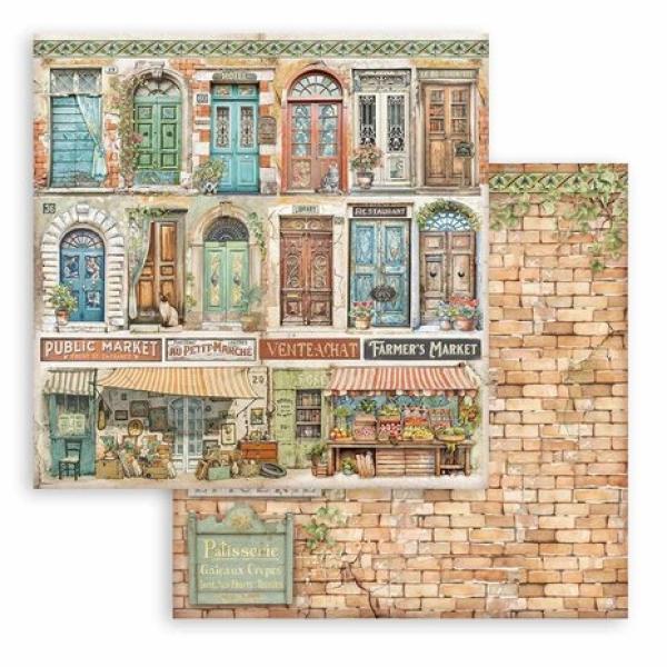 Stamperia, Art of Travelling 8x8 Inch Paper Pack