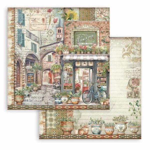 Stamperia, Art of Travelling 8x8 Inch Paper Pack