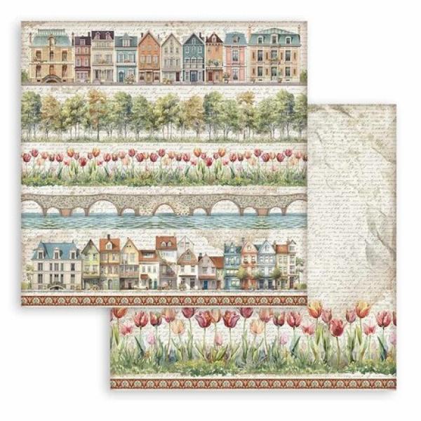 Stamperia, Art of Travelling 8x8 Inch Paper Pack